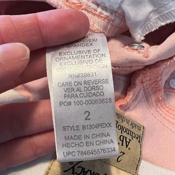 Democracy pink/ salmon pants. Size 2. - Picture 6 of 9